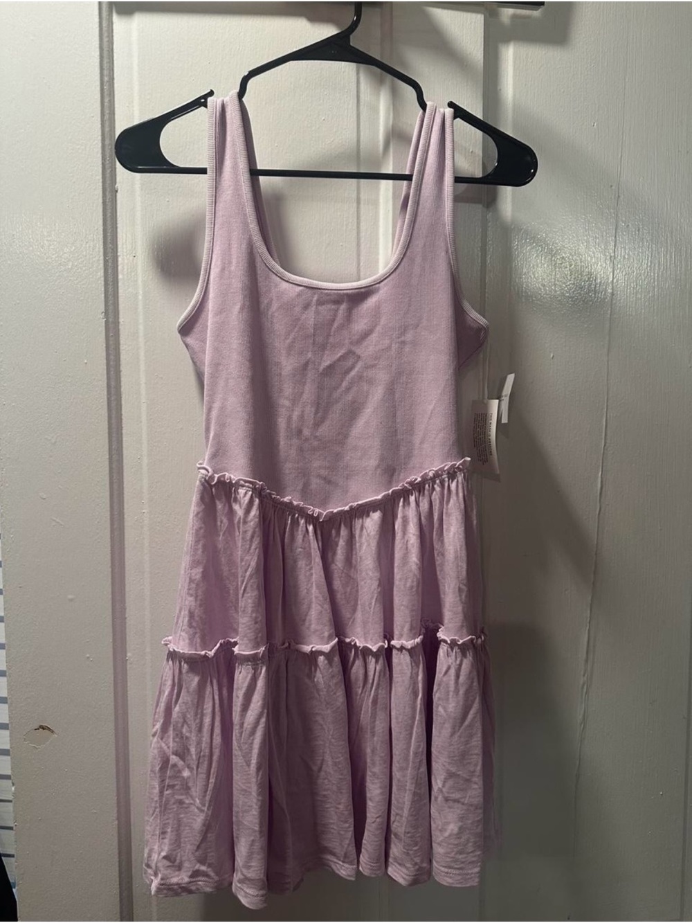 American Eagle Outfitters Lavender Tiered mini dress